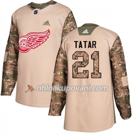 Detroit Red Wings Dresy Tomas Tatar 21 Adidas 2017-2018 Camo Veterans Day Practice Authentic - Pánské Detroit Red Wings Dresy Tomas Tatar 21 Adidas 2017-2018 Camo Veterans Day Practice Authentic - Pánské